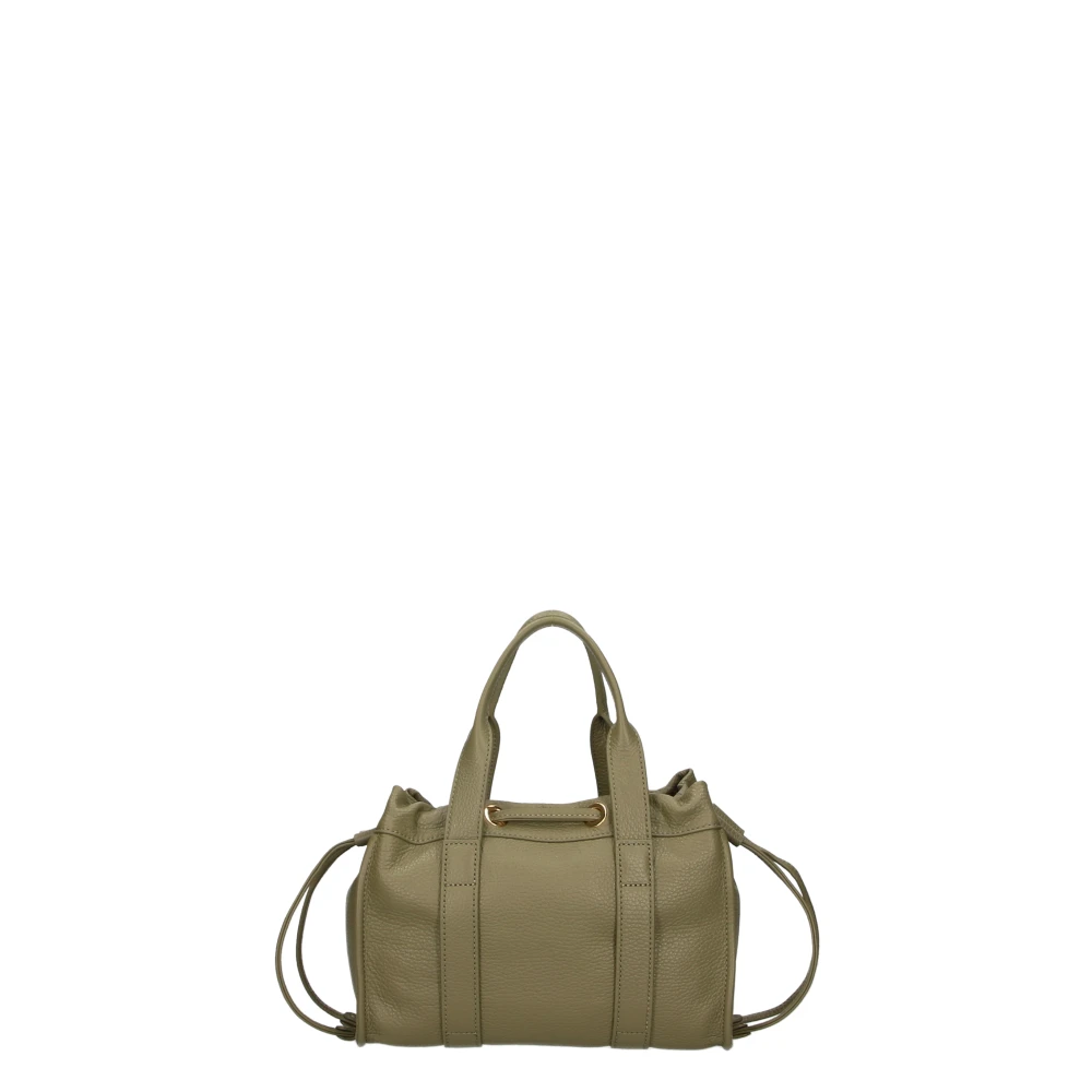 Coccinelle Groene leren handtas met magneetsluiting Green Dames
