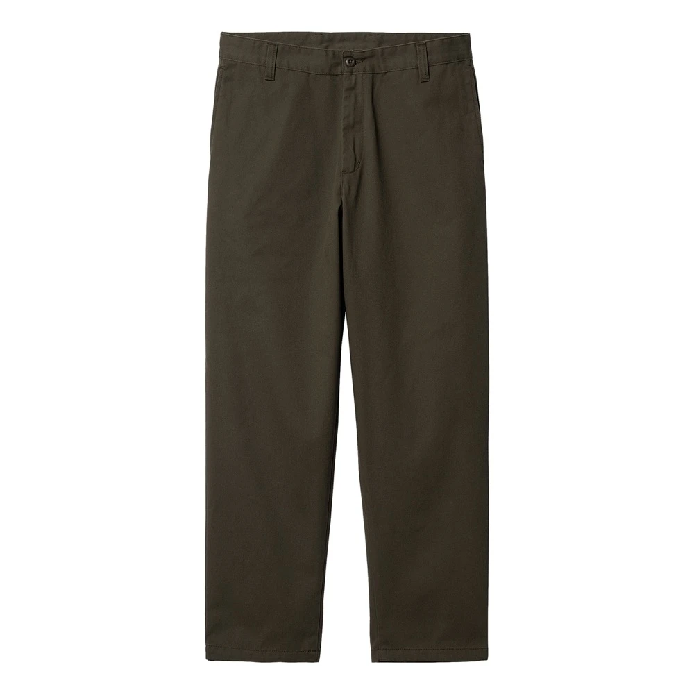 Carhartt WIP Calder Broek Relaxte Tapered Fit Green Heren