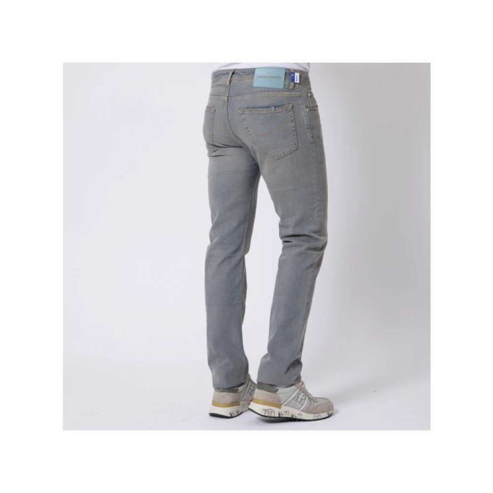 Jacob Cohën Slim Fit Blauwe Gewassen Jeans Nick Blue Heren