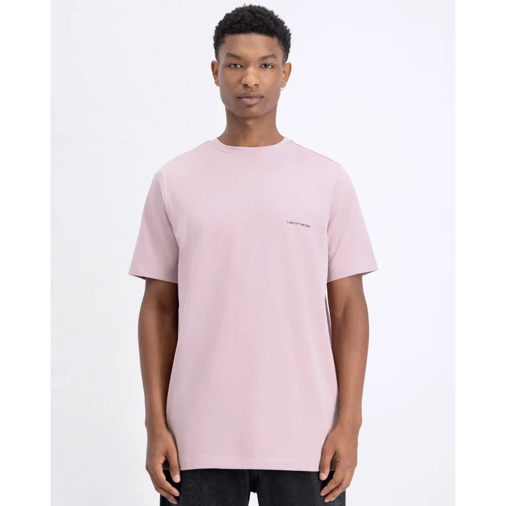 LAW OF THE SEA Polar T-shirt korte mouw Pink Heren