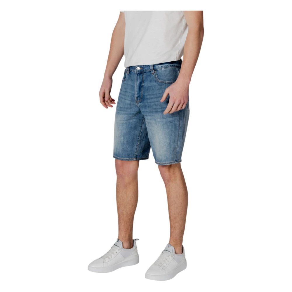 Armani Exchange Casual Bermuda Shorts Collectie voor Mannen Blue Heren