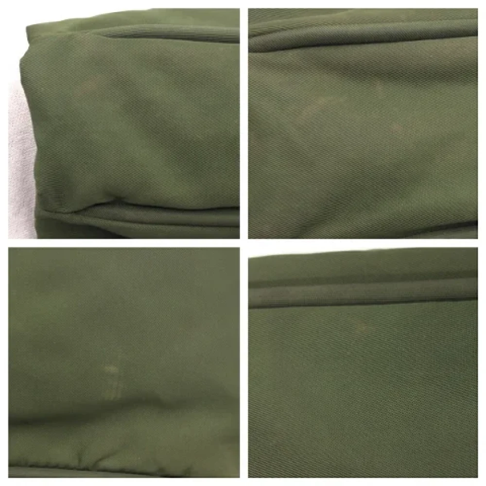 Prada Vintage Pre-owned Canvas shoulder-bags Green Dames