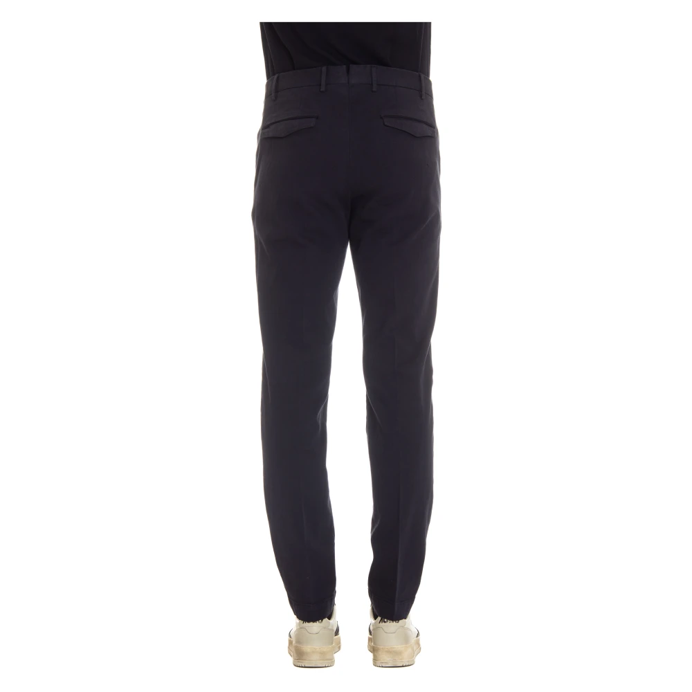 PT Torino Blauwe Diagonale Maatwerk Broek Blue Heren