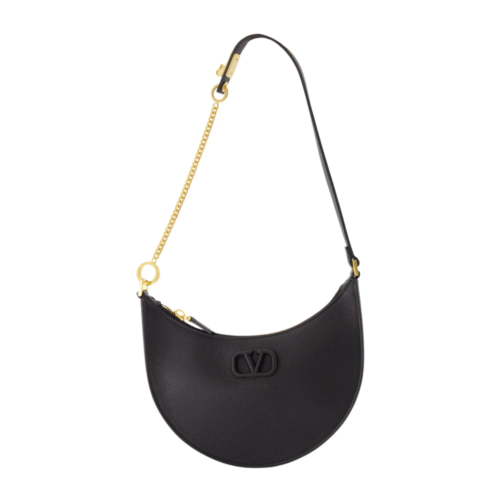 Valentino Garavani Hobo VLogo Schoudertas Black Dames