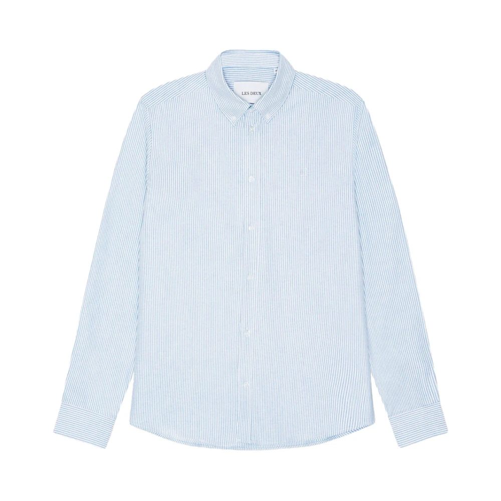 Les Deux Men's Blue Konrad Oxford Shirt