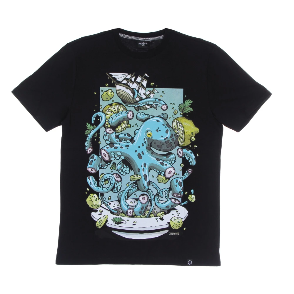 Dolly Noire Octopus Salade Heren T-shirt Zwart Black Heren