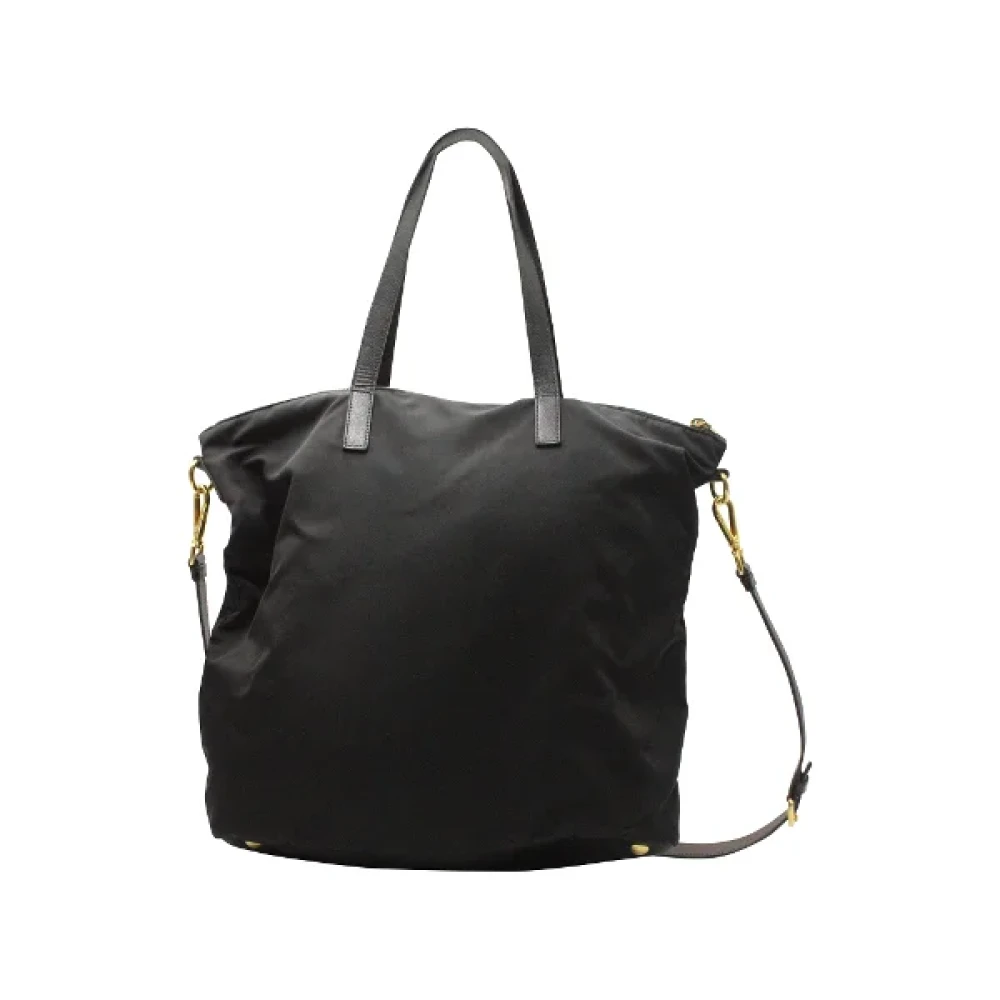 Prada Vintage Pre-owned Nylon handbags Black Dames