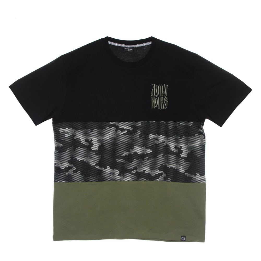 Dolly Noire Camo sectie shirt zwart olijf Multicolor Heren