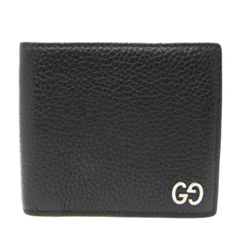 Gucci Vintage Pre-owned Leather wallets Black Dames