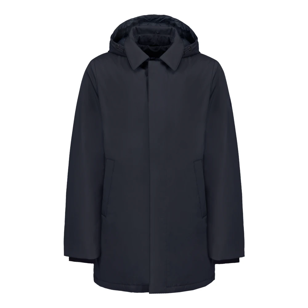 People of Shibuya Technische donsjas met afneembare capuchon Blue Heren