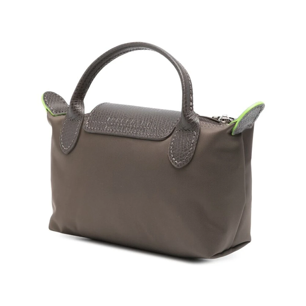 Longchamp Aardebruine leren kleptas Brown Dames