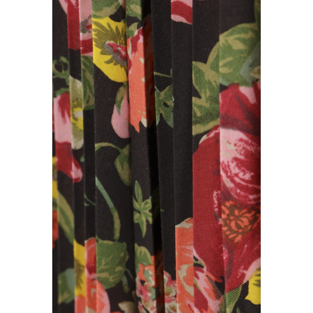 Junya Watanabe Bloemen Plooirok Multicolor Dames