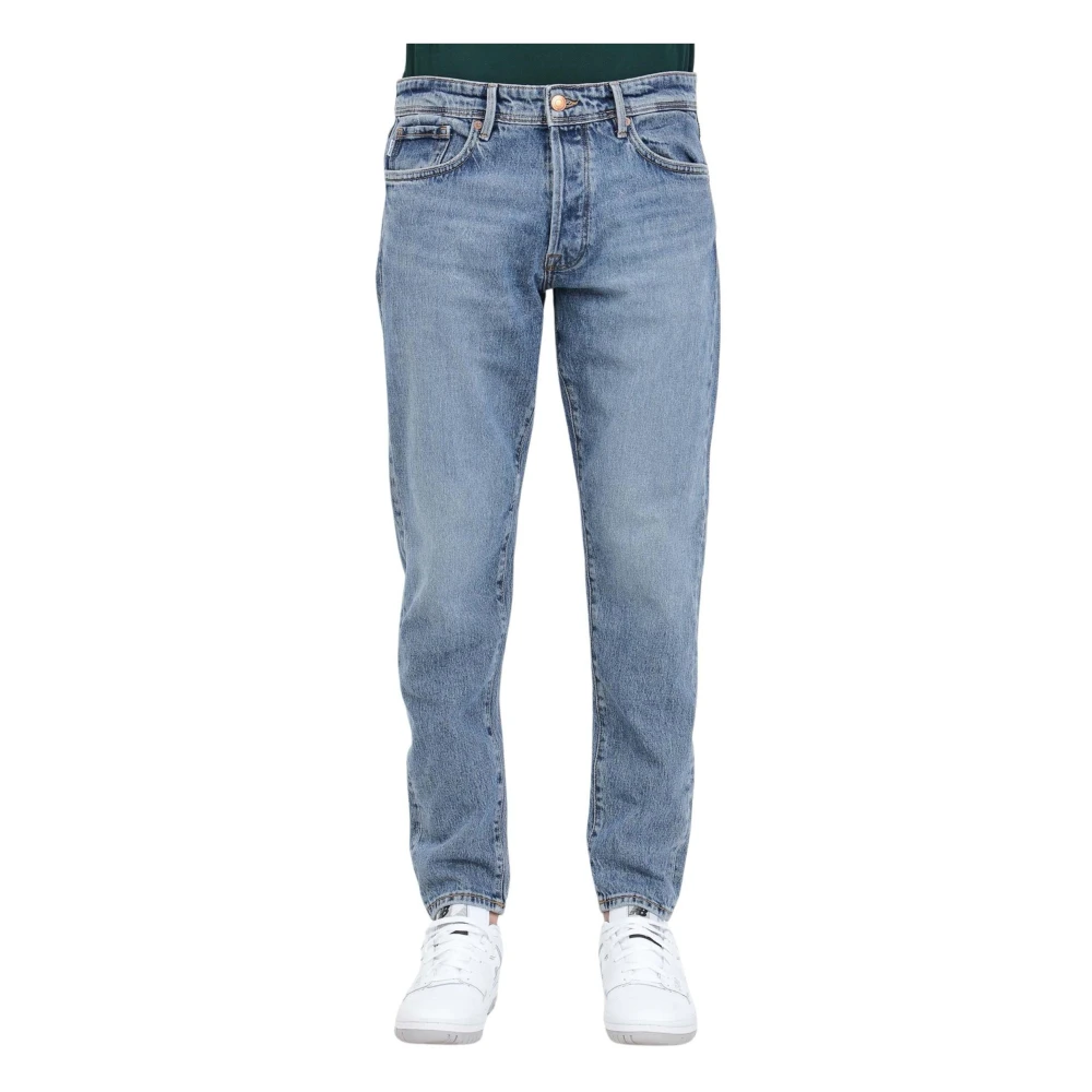 Selected Femme Katoenmix Skinny Jeans Blue Heren