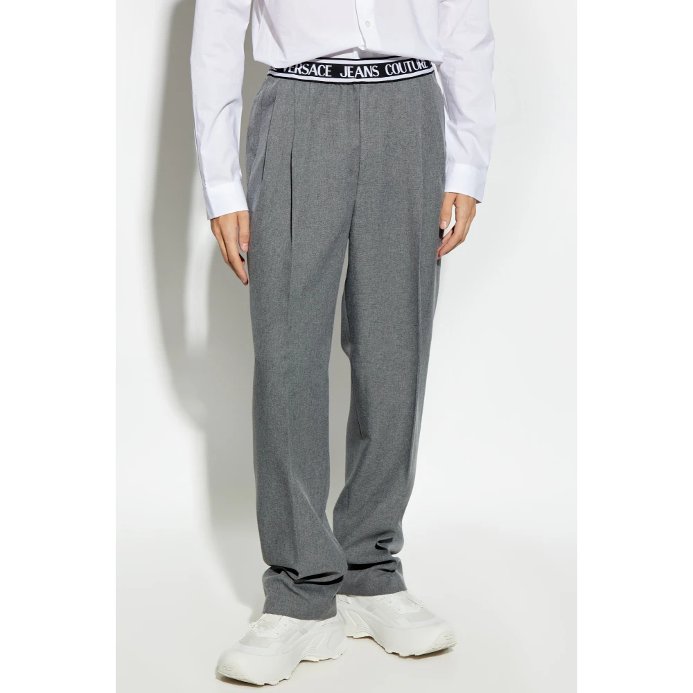 Versace Jeans Couture Geplooide broek Gray Heren