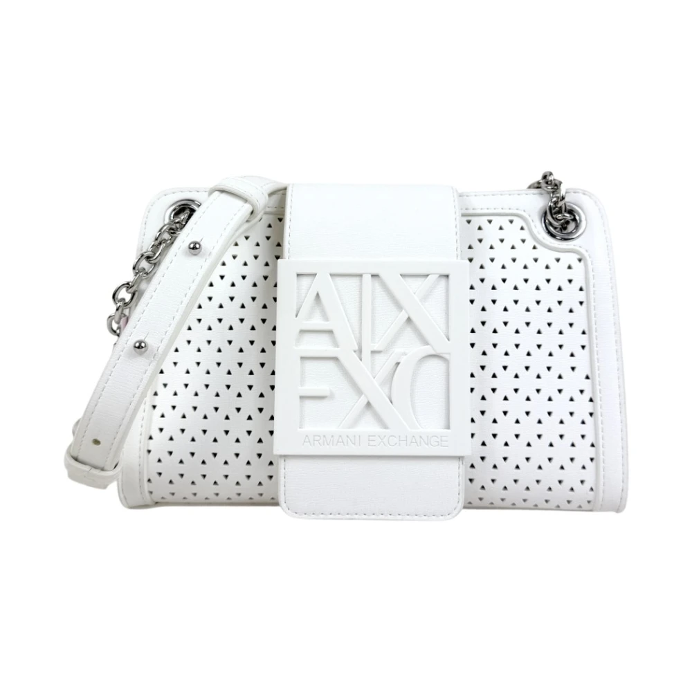 Armani Exchange Donna Bianco Borse, Taglia Unica, New,