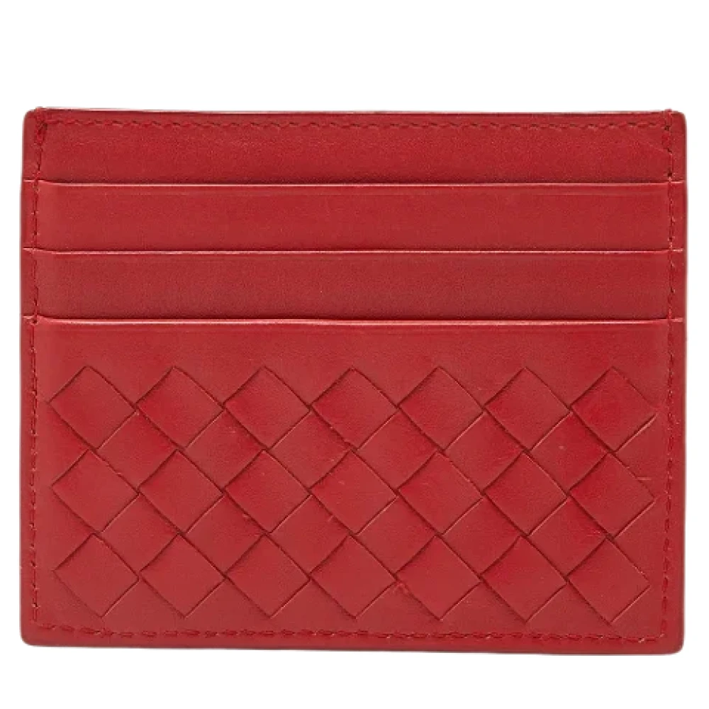 Bottega Veneta Vintage Pre-owned Fabric wallets Red Dames