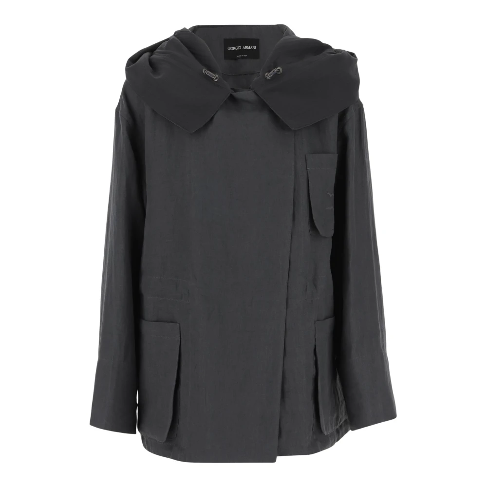 Giorgio Armani Grijze Herenjassen Gray Dames