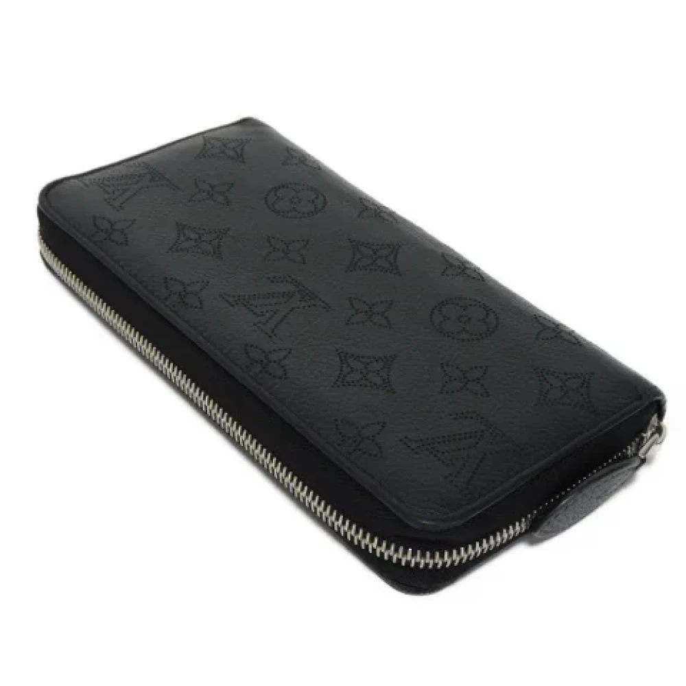 Louis Vuitton Vintage Pre-owned Leather wallets Black Dames