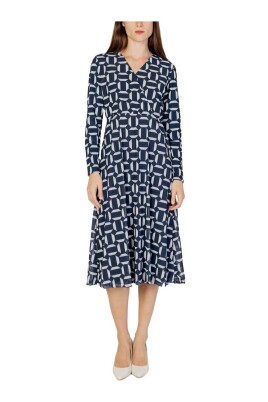 blue-geometric-v-neck-midi-dress
