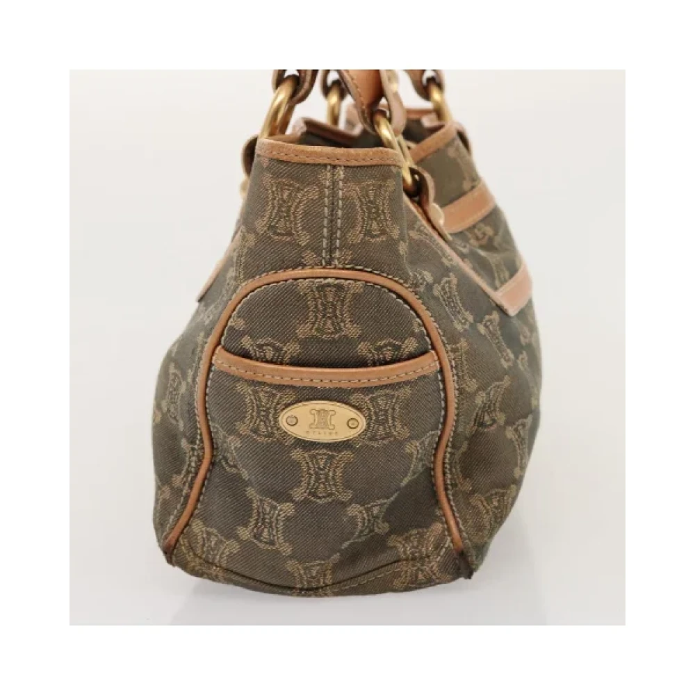 Celine Vintage Pre-owned Canvas handbags Blue Dames