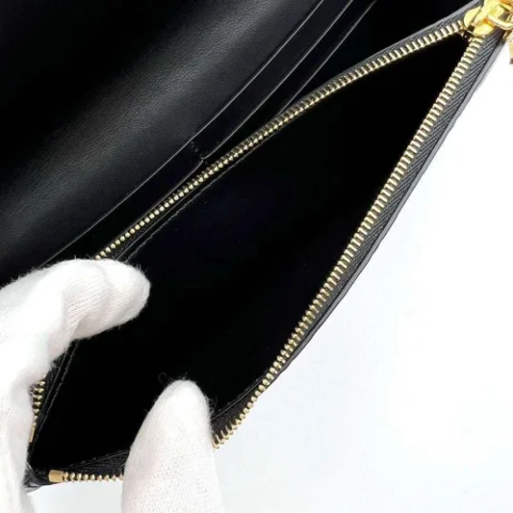 Burberry Vintage Pre-owned Leather wallets Black Dames