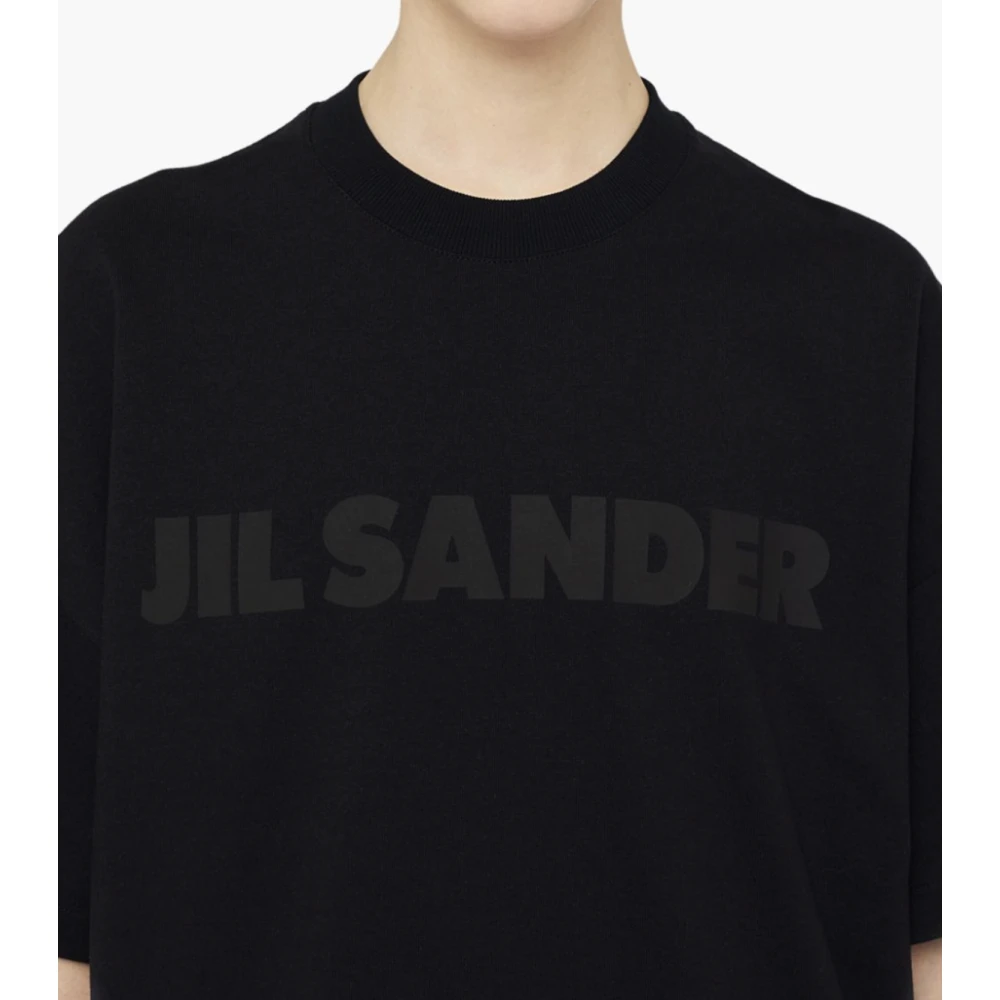 Jil Sander Zwart Logo T-shirt Black Heren