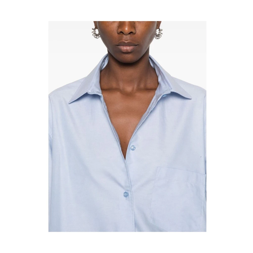 Andamane Blauw Katoenen Shirt en Shorts Set Blue Dames
