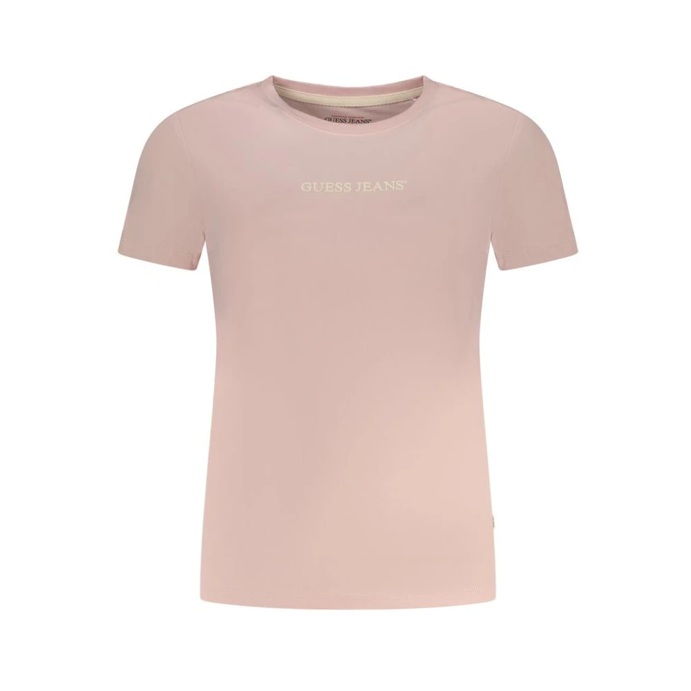 Guess Women's Pink Short Sleeve T-Shirt - T-Shirts - Xl - Tops