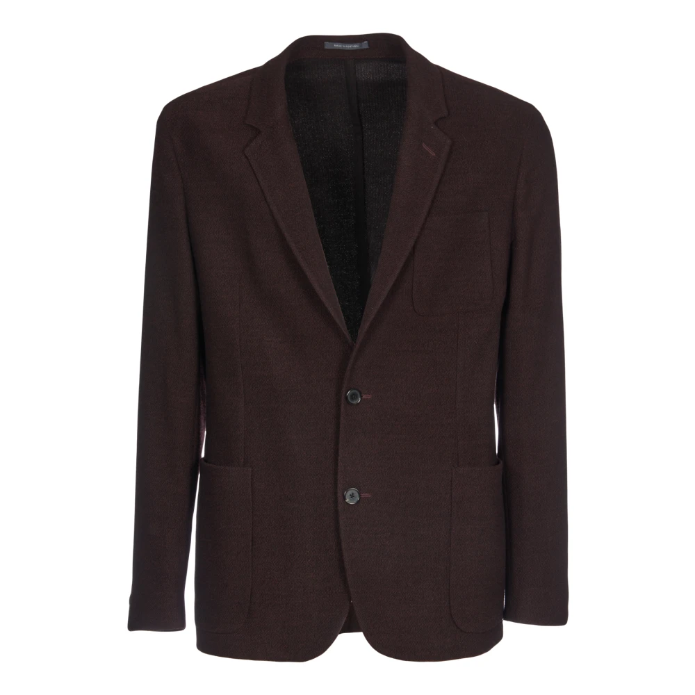 PS By Paul Smith Russet Wollen Jas Brown Heren