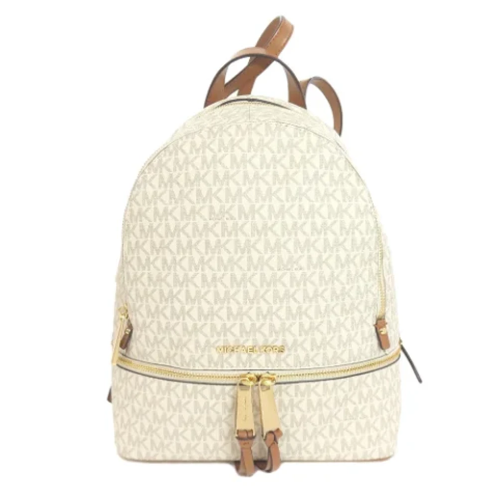 Michael Kors Pre-owned Canvas backpacks White Dames