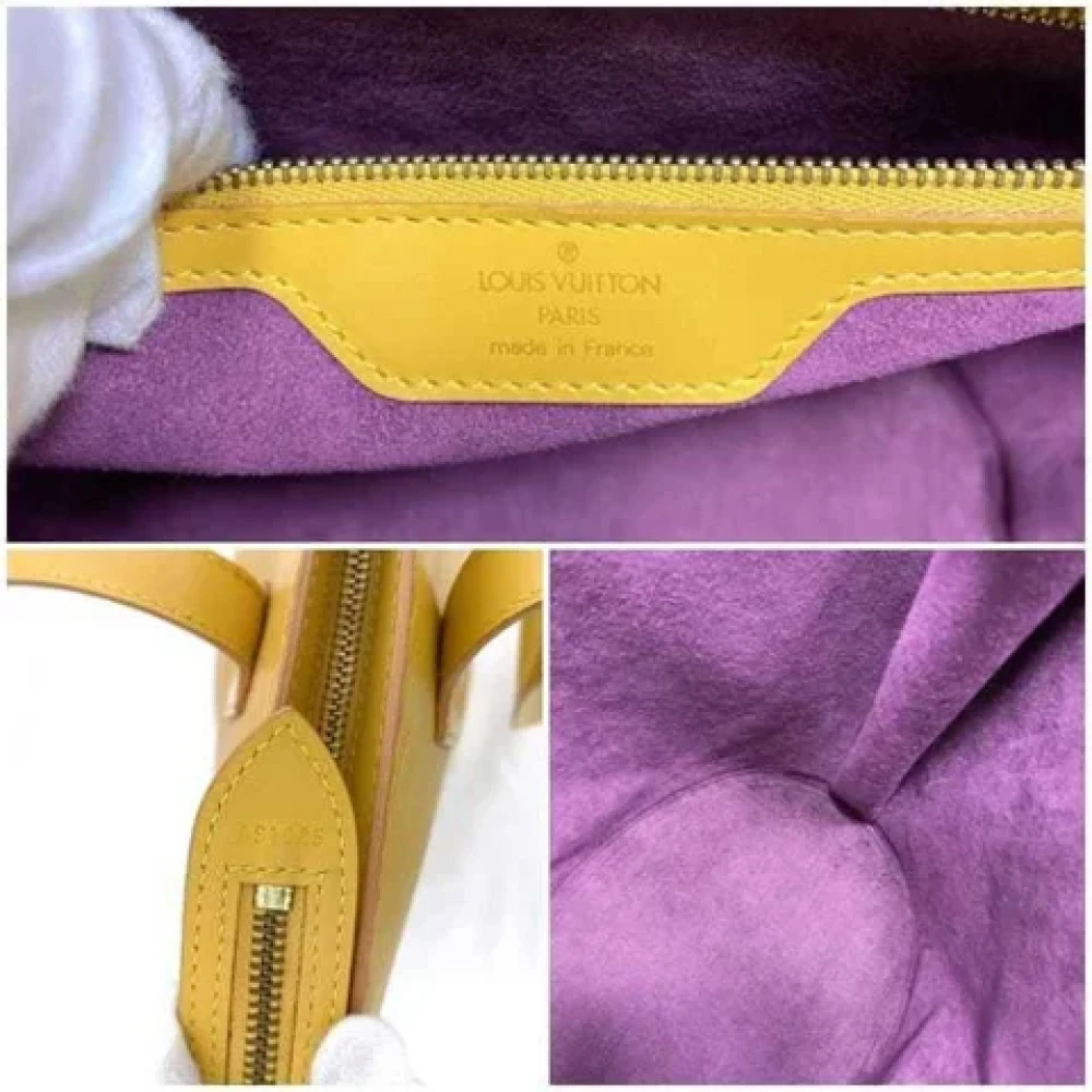 Louis Vuitton Vintage Pre-owned Leather louis-vuitton-bags Yellow Dames