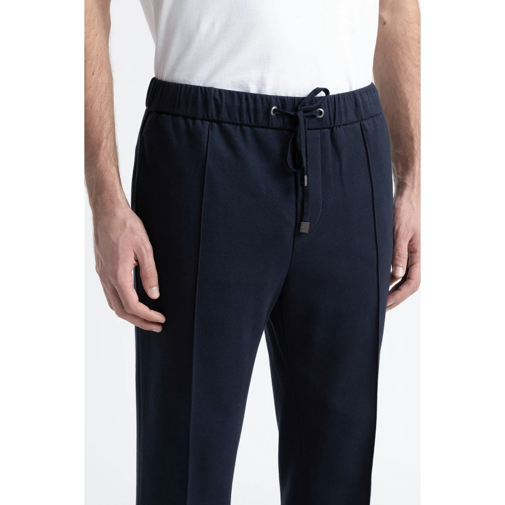 PESERICO Katoenmix joggers Blue Heren