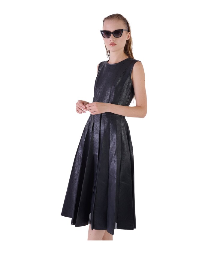 robe-midi-effet-cuir