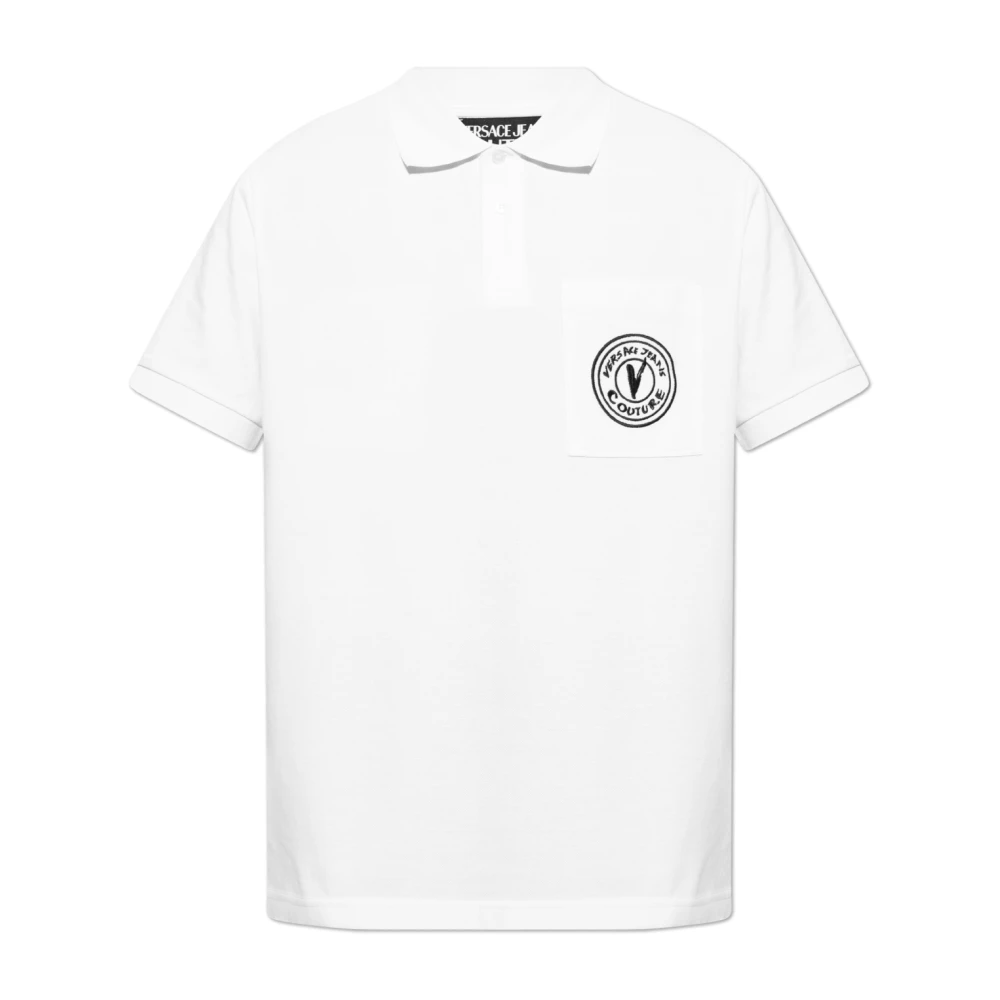 Versace Jeans Couture Polo met logo White Heren