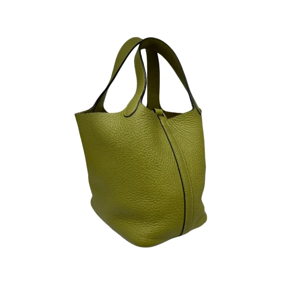 Hermès Vintage Pre-owned Fabric handbags Green Dames