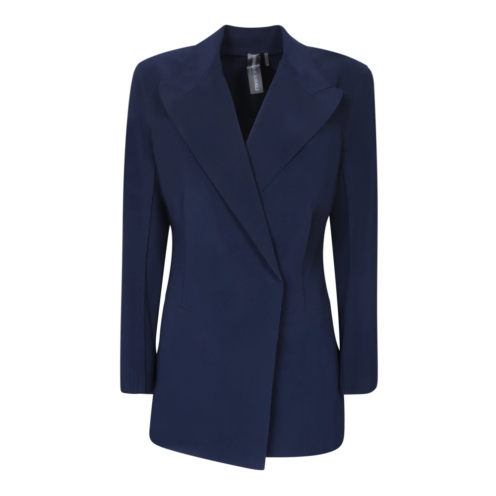 Norma Kamali Blauwe Jas voor Vrouwen Blue Dames