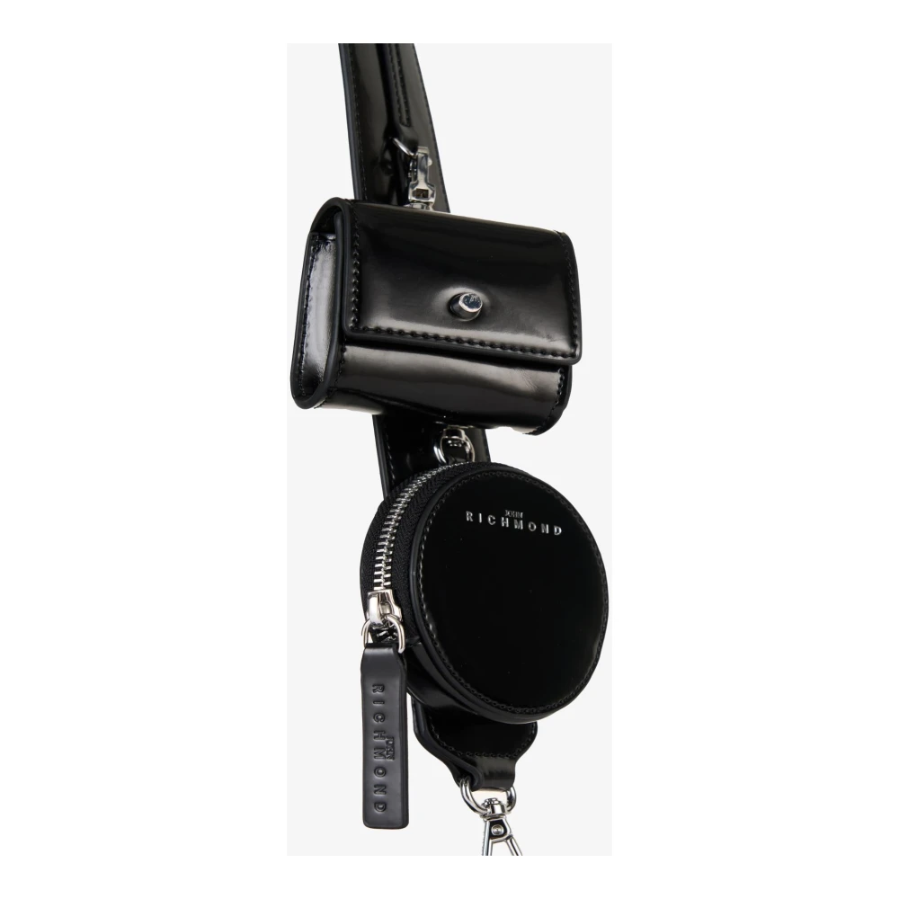 John Richmond Multipochette met logo Black Dames