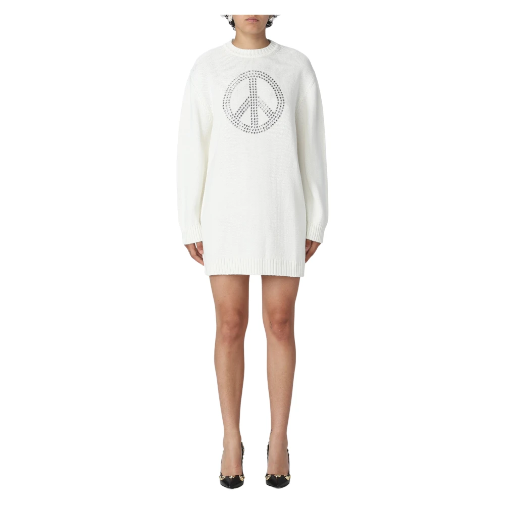 Moschino Women's White Knitted Dresses, S, Stunning Knitted Dress For