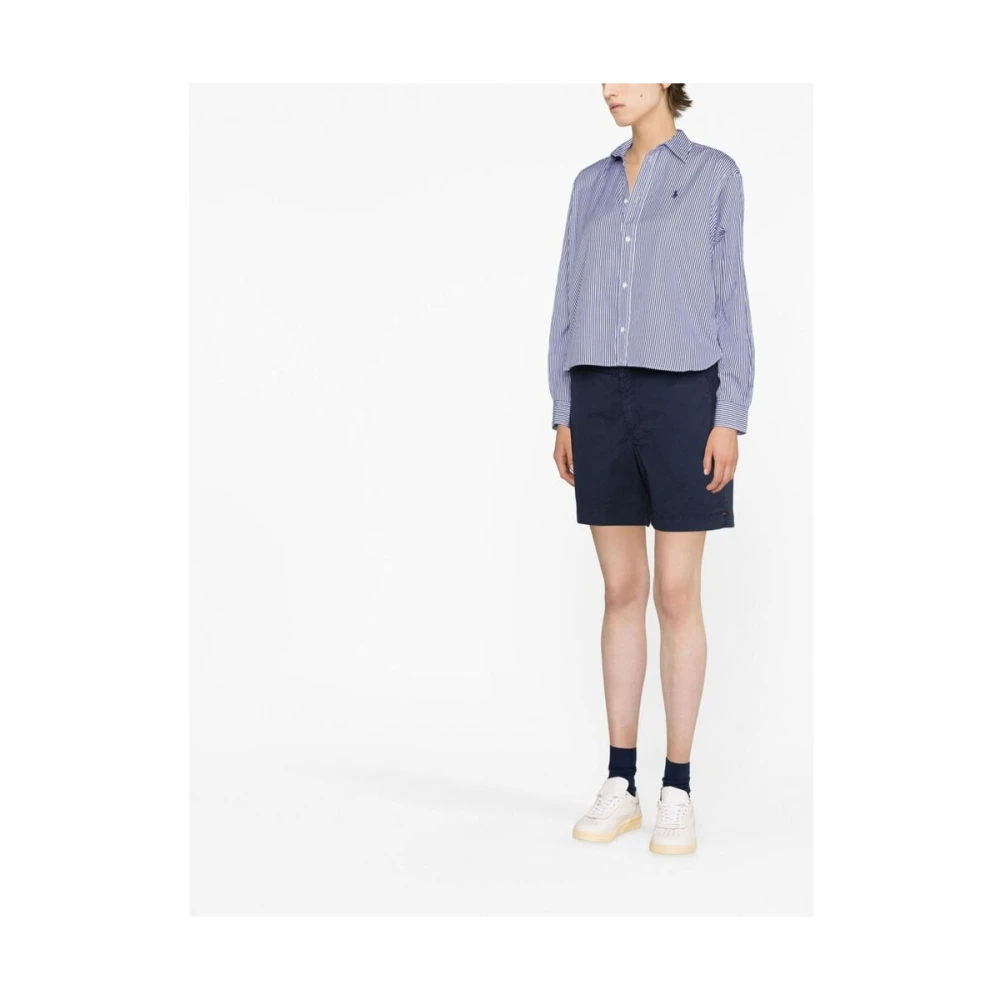 Ralph Lauren Shirt met verticale strepenprint Blue Dames