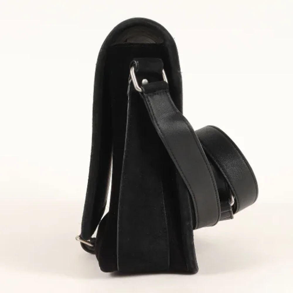 Yves Saint Laurent Vintage Pre-owned Fabric shoulder-bags Black Dames