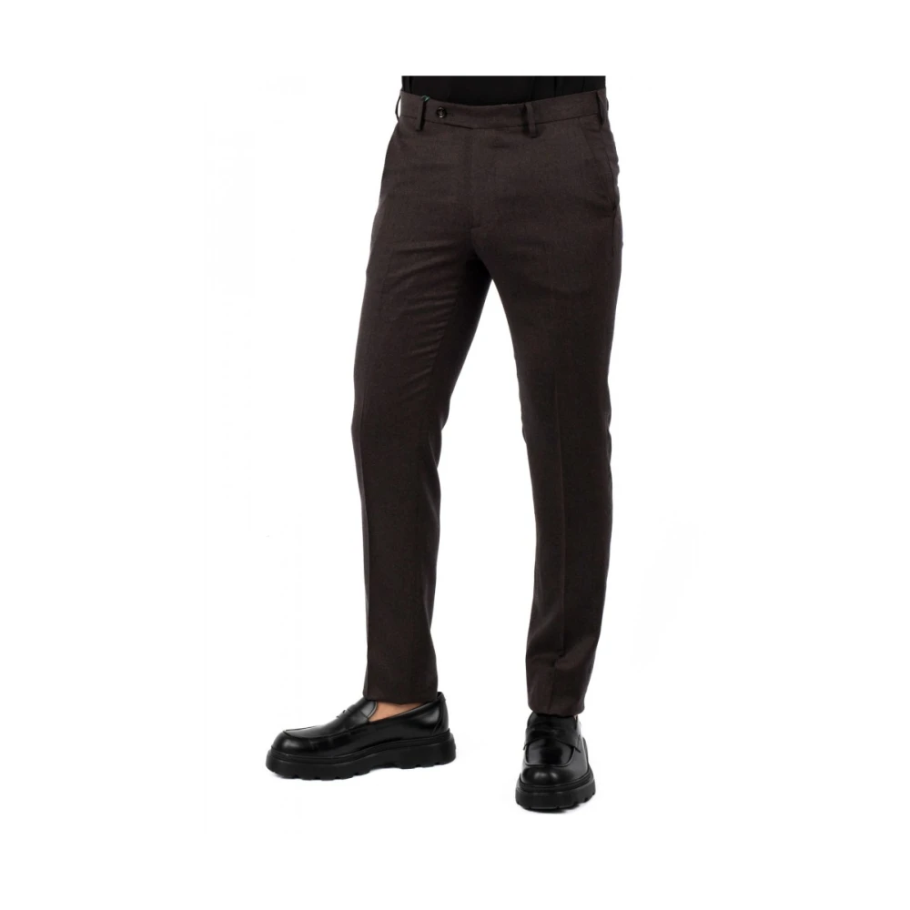 Berwich Herenbroek Klassieke Stijl Brown Heren