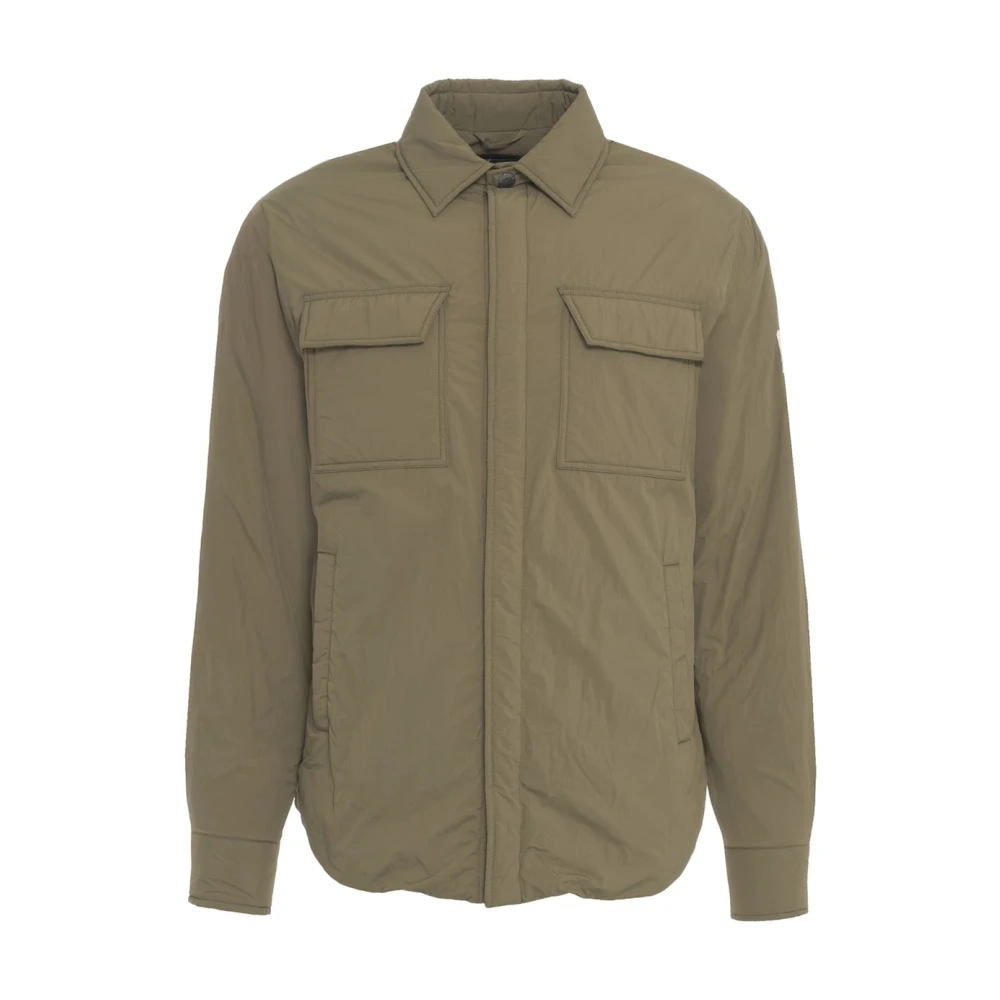 Afterlabel Groene Gewatteerde Overshirt Jas Green Heren