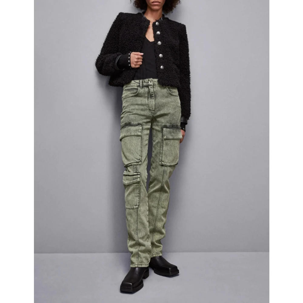 PATRIZIA PEPE Slim Fit Stoffen Jas Stijl 2O0142E054 Black Dames
