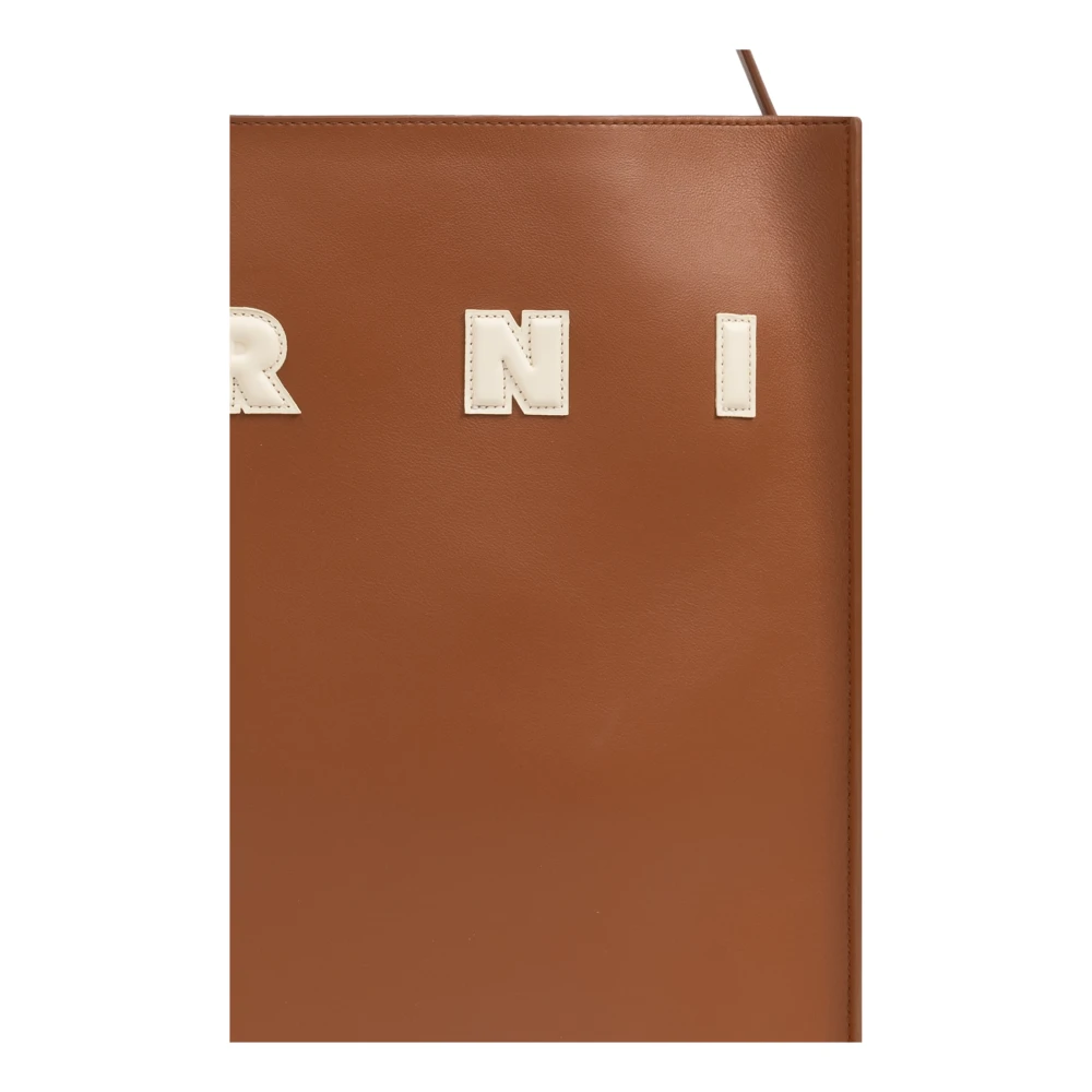 Marni Tas type Shopper Brown Dames