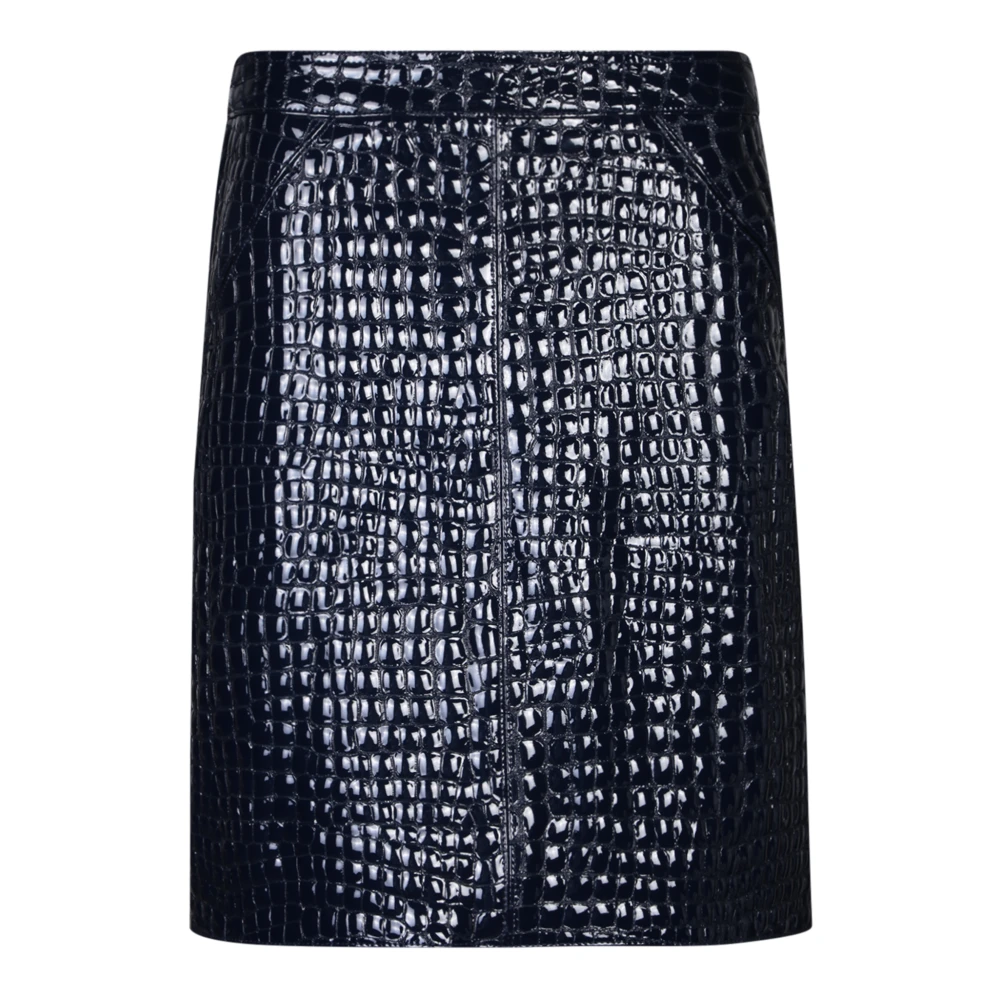 Tom Ford Leather Skirts Blue Dames