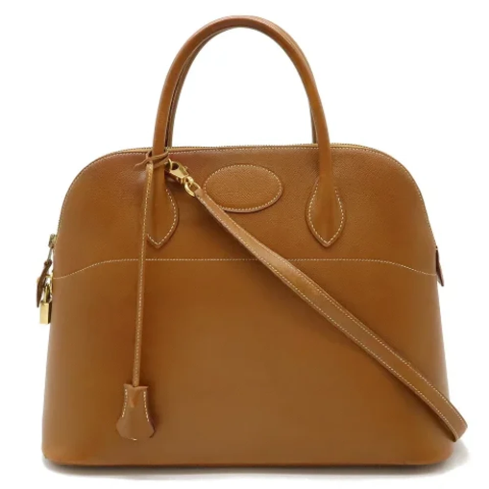 Hermès Vintage Pre-owned Leather handbags Brown Dames