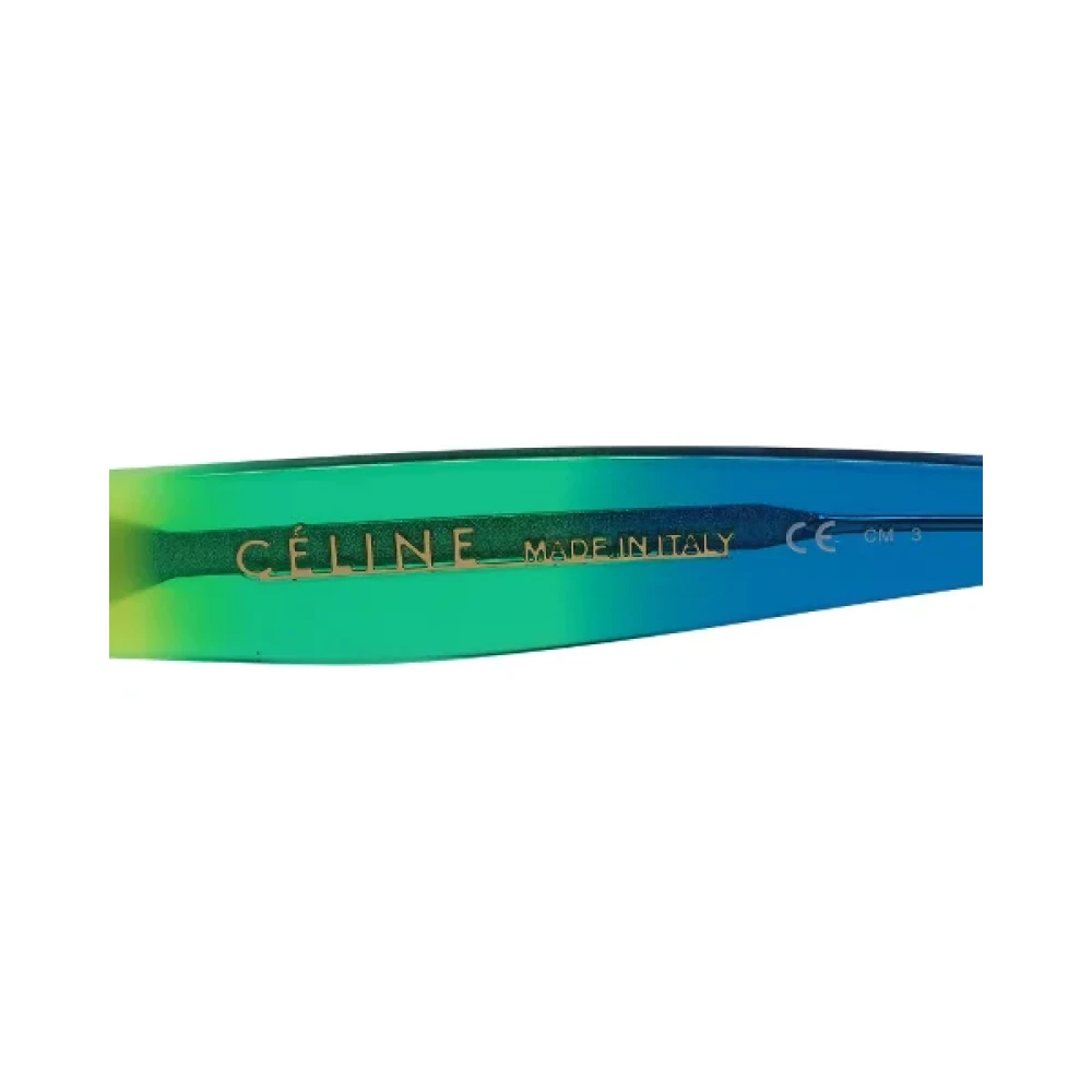 Celine Vintage Pre-owned Plastic sunglasses Green Dames