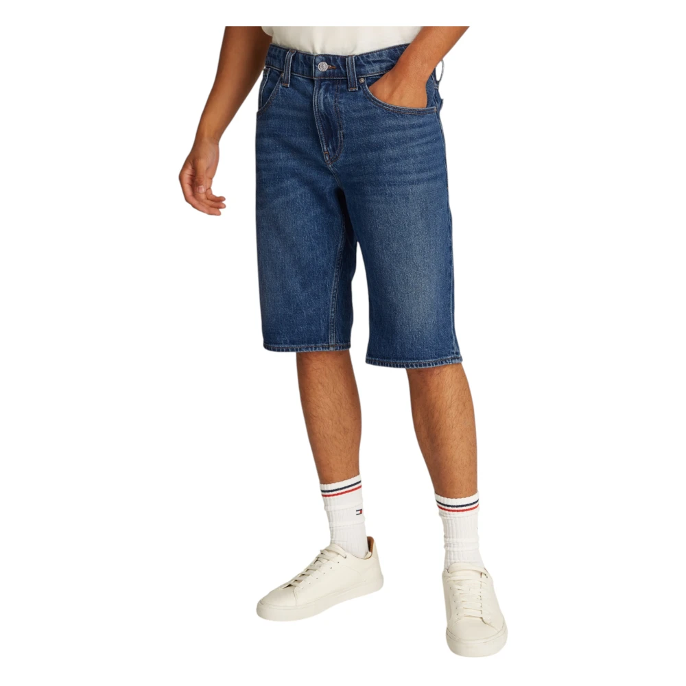 Tommy Jeans Geregenereerde Katoenen Bermuda Shorts Blue Heren