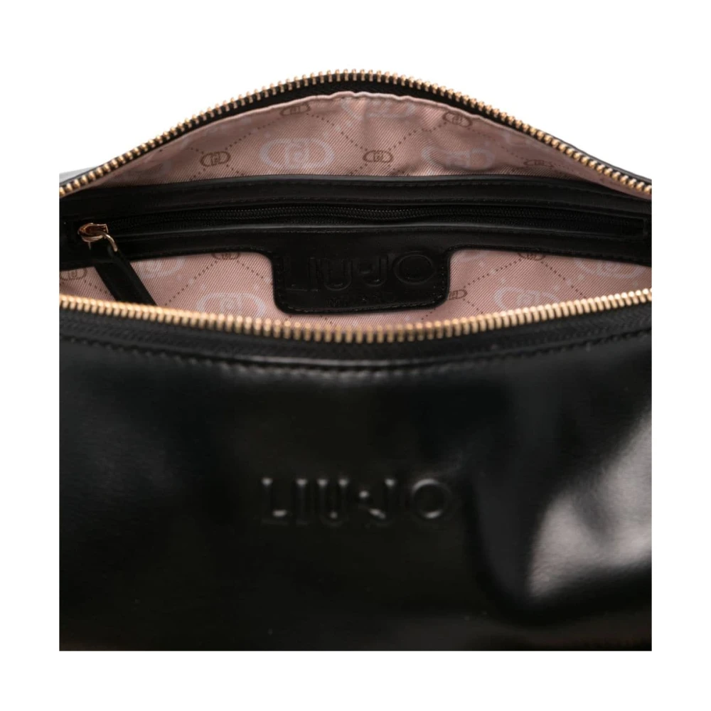 Liu Jo Eco Leren Schoudertas Zwart Black Dames