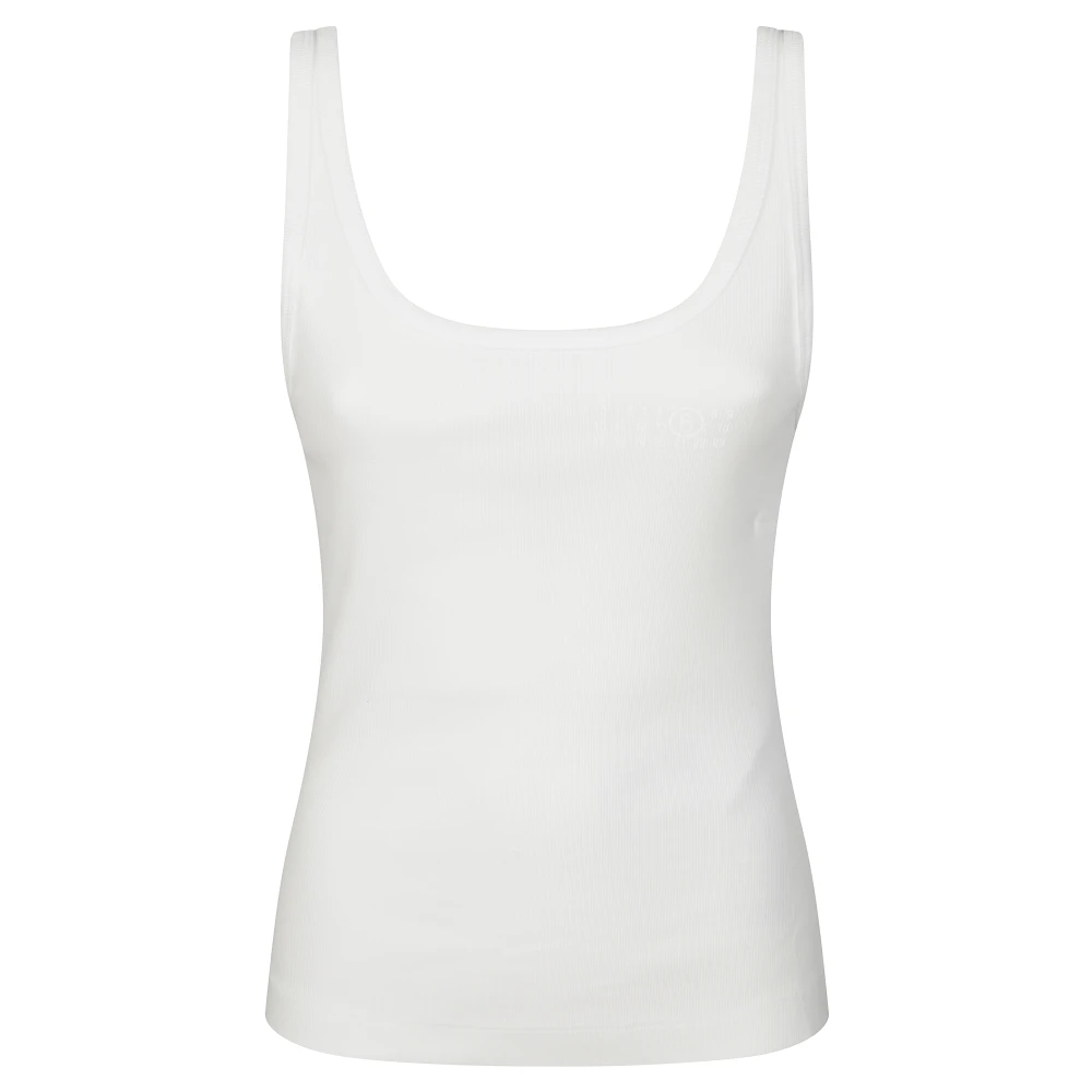 MM6 Maison Margiela Hook-Eye Tank White Dames